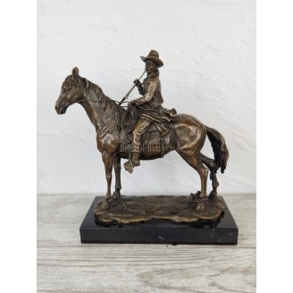 Sculpture "Cowboy on a horse 2"