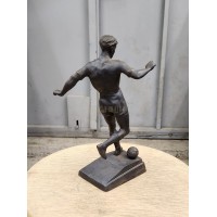 Antique statuette "Football player (Kasli, 1963)"