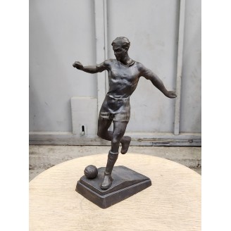 Antique statuette "Football player (Kasli, 1963)"