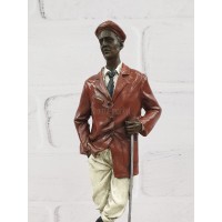 Statuette "Golfer (Retro, color.)"