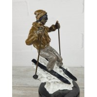 Statuette "Skier (color.)"