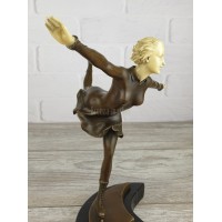 Statuette "Figure skater (bronze, bone)"