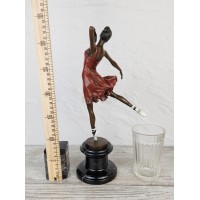 Statuette "Dance of a ballerina in a red dress"
