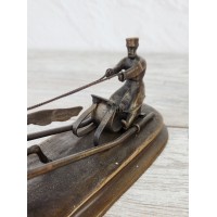 Sculpture "Peasant on a sleigh"
