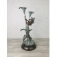 Candle holder "Girl with lilies"