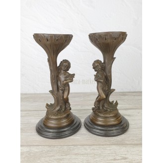 Candlesticks "Kids with ears"