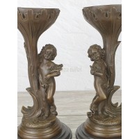 Candlesticks "Kids with ears"