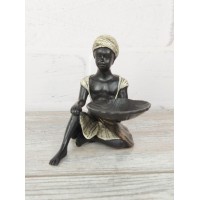 Candle holder "The little Black man is sitting candle holder"