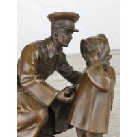 Statuette "Policeman and a girl"
