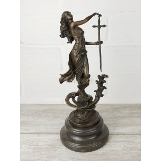 Statuette "Girl with a sword"