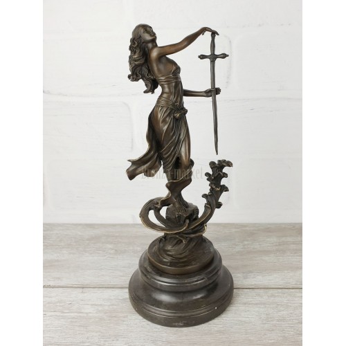 Statuette "Girl with a sword"