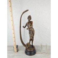 Statuette "Greek woman playing the harp"