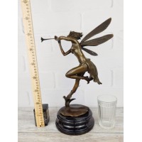 Statuette "Forest fairy with a pipe"