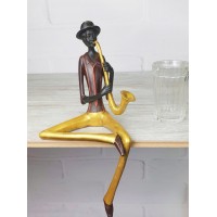 "Black Woman on the shelf" (with saxophone)