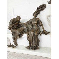 Statuette "Declaration of love (on white marble)"