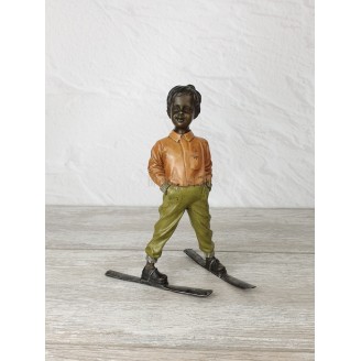 Statuette "Boy-skier (color)"