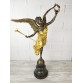 Statuette "Nika with a wreath (large, gold)"