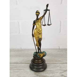 Statuette "Themis (23cm, gold)"