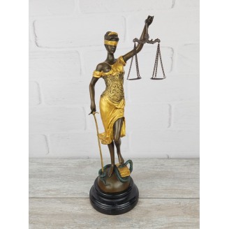 Statuette "Themis (38cm, gold)"
