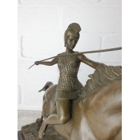 Statuette "Athena on horseback with a spear"