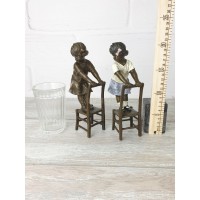 Statuette "Girl on a chair (color)"