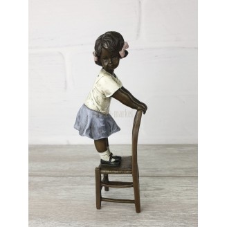 Statuette "Girl on a chair (color)"