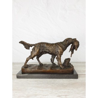 Statuette "Setter with pheasant"
