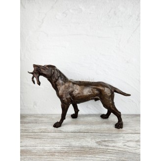 Statuette "Setter with prey (large, without stone)"
