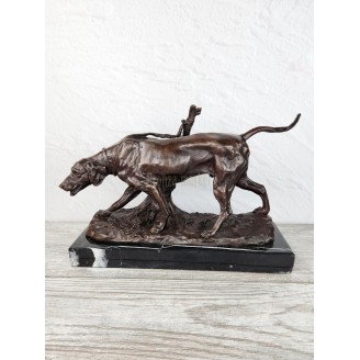 Statuette "Setter tied to a tree"