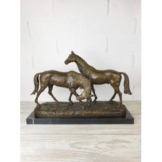 Statuette "A pair of horses (large)"