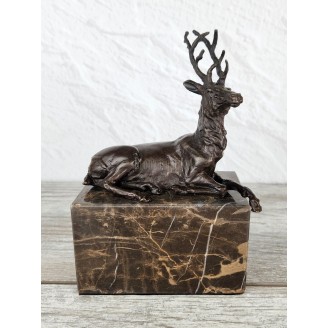 Statuette "Deer on a stone (small)"