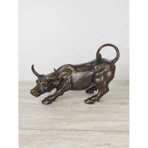 Statuette "Bull of the stock exchange (32cm cinnamon)"