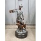 Sculpture "Hunter with hounds (large, color.)"