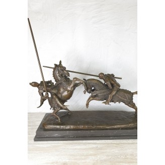 Sculpture "The battle of the Duke of Clarence and the Knight of Fontaine (large)"
