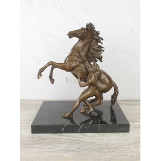 Sculpture "Horse Tamer (right)"