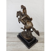 Sculpture "Indian Warrior"