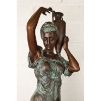 Sculpture "Girl with a jug (big green P.)"
