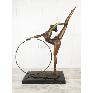 Sculpture "Gymnast with a hoop (large)"