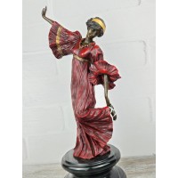 Statuette "Dancer in a long dress (EP-759 color)"