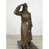 Statuette "Budenovets on skis"